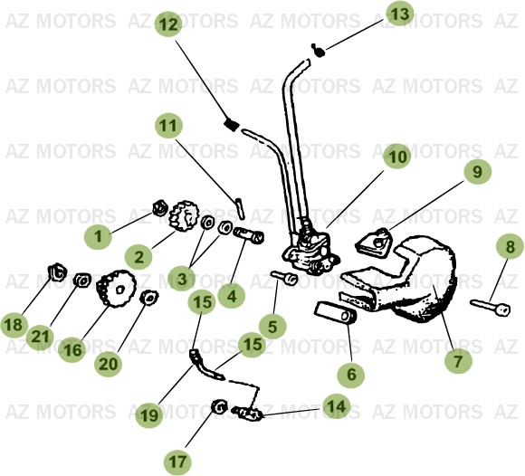 Circuit De Lubrification AZMOTORS PiÃ¨ces Beta RR 50 MOTARD - 2014-2013-2012