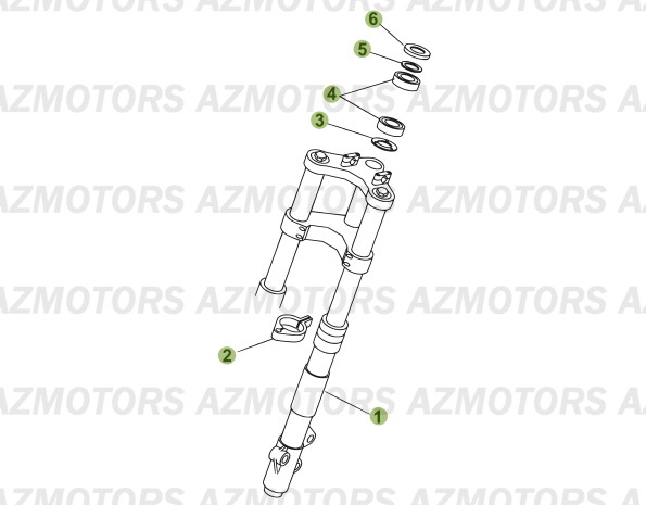 Fourche AZMOTORS PiÃ¨ces Beta 50 Motard RACING - 2008