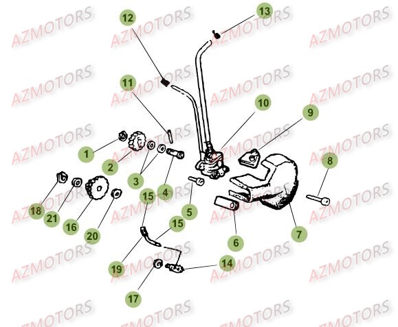 Circuit De Lubrification AZMOTORS PiÃ¨ces Beta 50 Motard STANDARD - 2013-2012