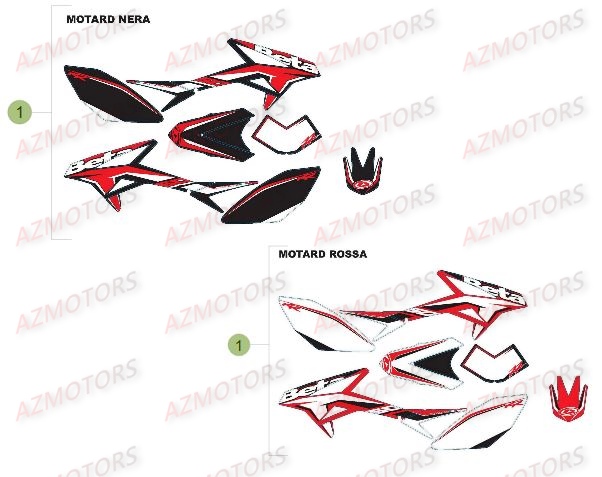 Decors Du No Serie 501981 A 599999 AZMOTORS PiÃ¨ces Beta 50 Motard STANDARD - 2014