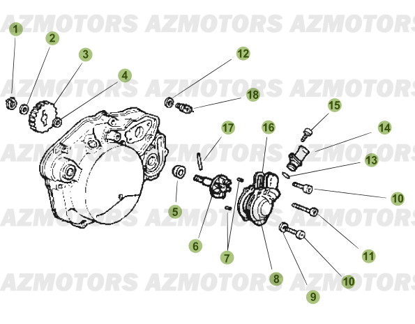 Installation De Refroidissement 2 AZMOTORS PiÃ¨ces Beta 50 Motard STANDARD - 2011-2010
