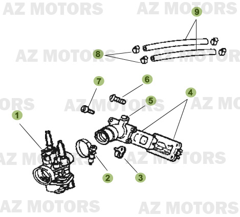 Carburateur AZMOTORS PiÃ¨ces Beta 50 Motard TRACK - 2008