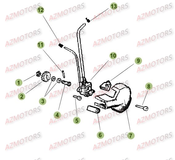 Circuit De Lubrification AZMOTORS PiÃ¨ces Beta 50 Motard TRACK - 2009