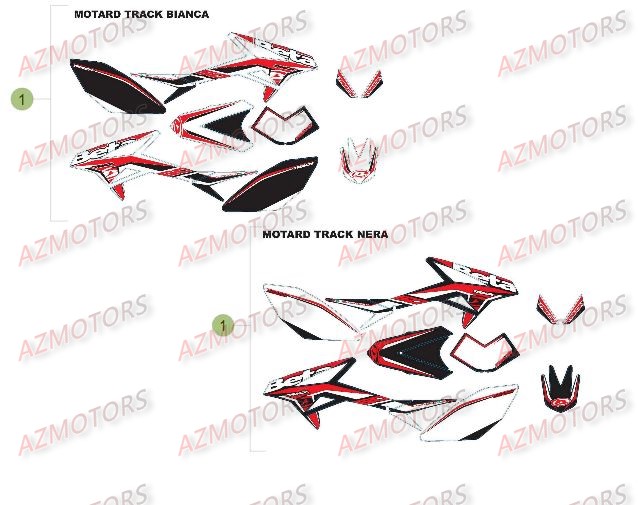 Carenages   Reservoir   Selle Du No Serie 401332 A 499999 [ 2 ] AZMOTORS PiÃ¨ces Beta 50 Motard TRACK - 2015-2014