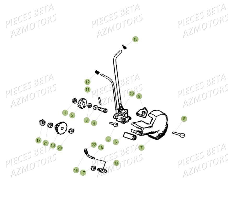 Pompe A Huile AZMOTORS PiÃ¨ces Beta RR 50 STANDARD - 2017