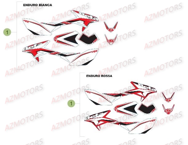 Decors AZMOTORS PiÃ¨ces Beta RR 50 MOTARD SPORT - 2015