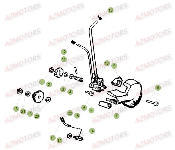 Circuit De Lubrification AZMOTORS PiÃ¨ces Beta RR 50 MOTARD SPORT - 2016