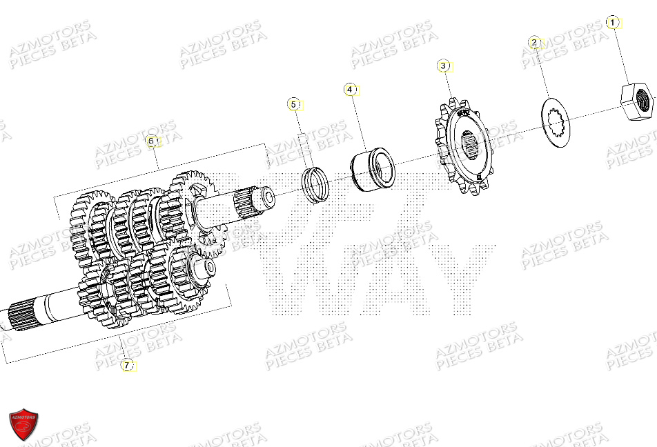 Boite A Vitesses AZMOTORS PiÃ¨ces ALP 4.0 350 4T - 2024