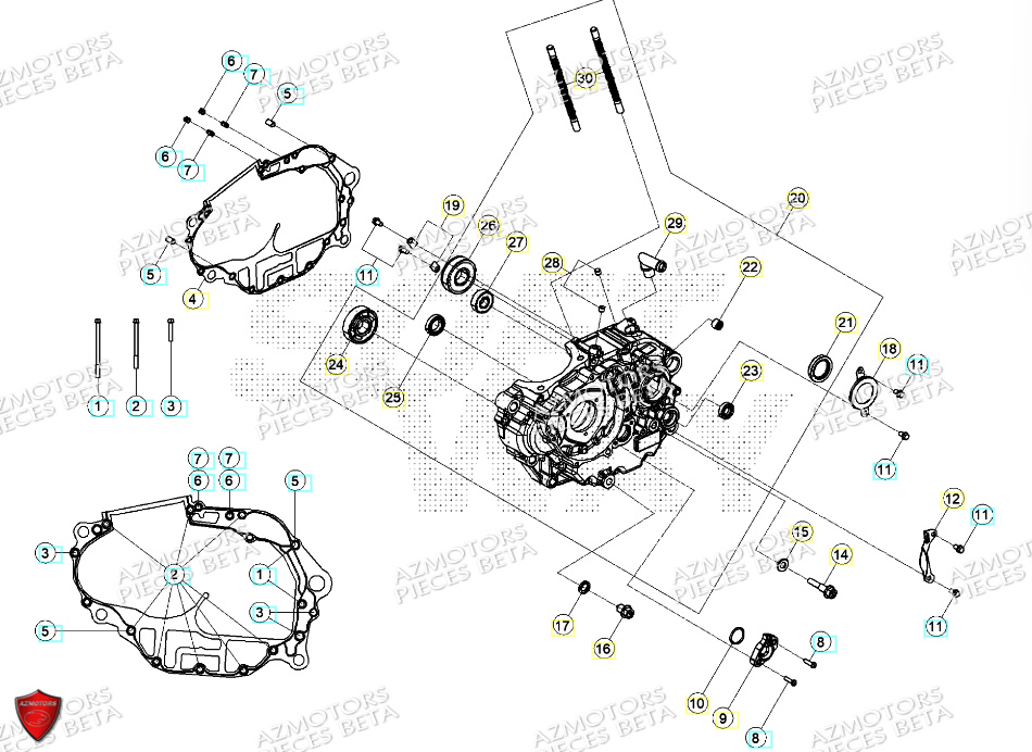 Demi Carter Allumage AZMOTORS PiÃ¨ces ALP 4.0 350 4T - 2024