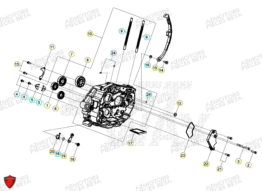 Demi Carter Embrayage AZMOTORS PiÃ¨ces ALP 4.0 350 4T - 2024
