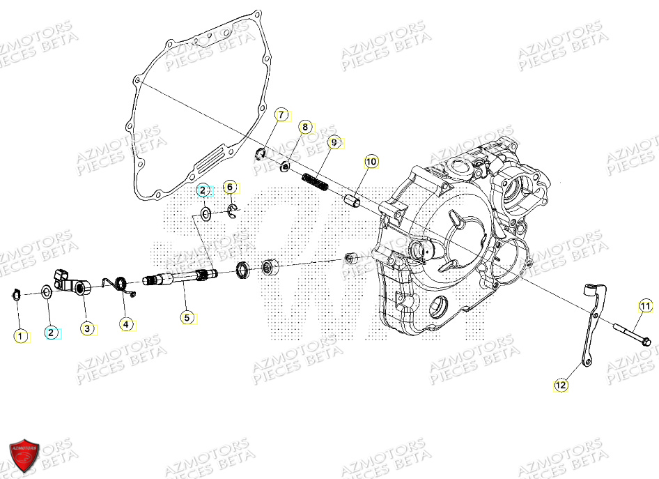 Transmission Principale Embrayage AZMOTORS PiÃ¨ces ALP 4.0 350 4T - 2024