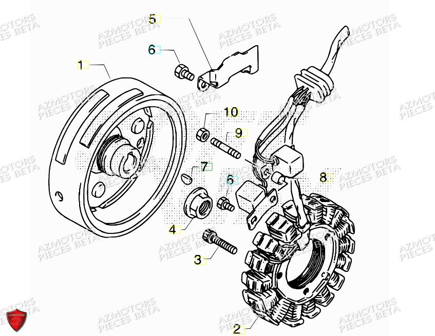 Allumage AZMOTORS PiÃ¨ces ALP 4.0 350 4T - 2018