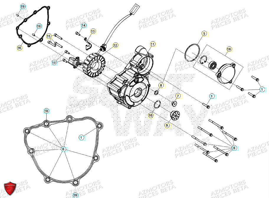 Allumage AZMOTORS PiÃ¨ces ALP X 350 4T 2024
