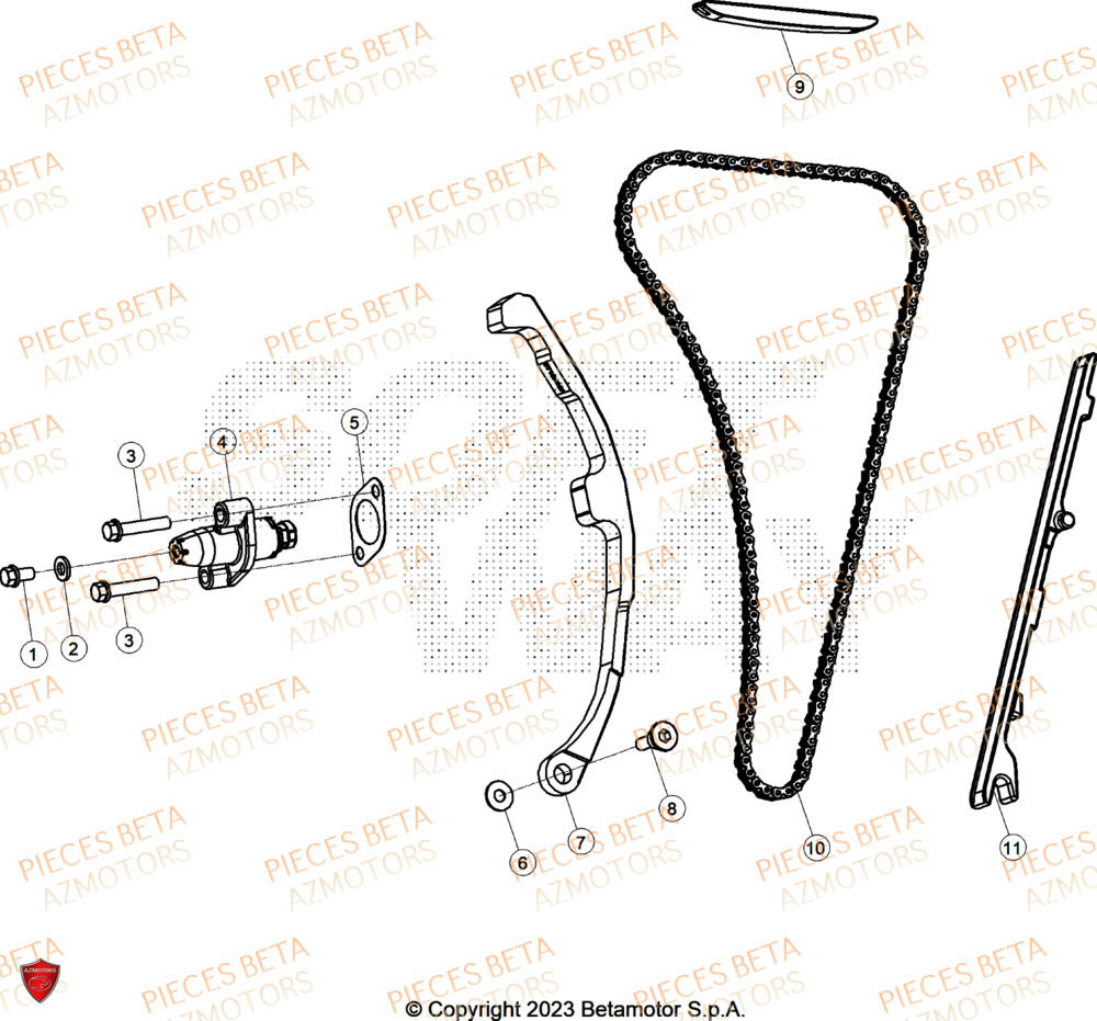 Distribution AZMOTORS PiÃ¨ces ALP X 350 4T 2025
