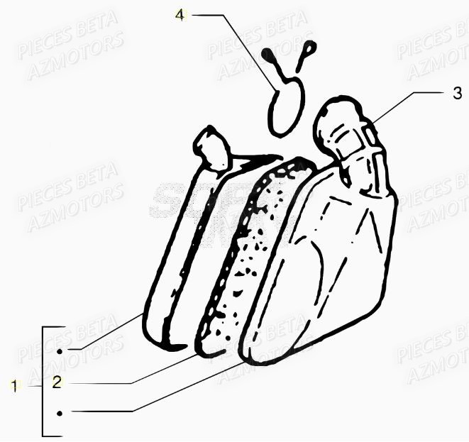 Filtre A Air AZMOTORS PiÃ¨ces Scooter 50 ARK AIR 2007-2011
