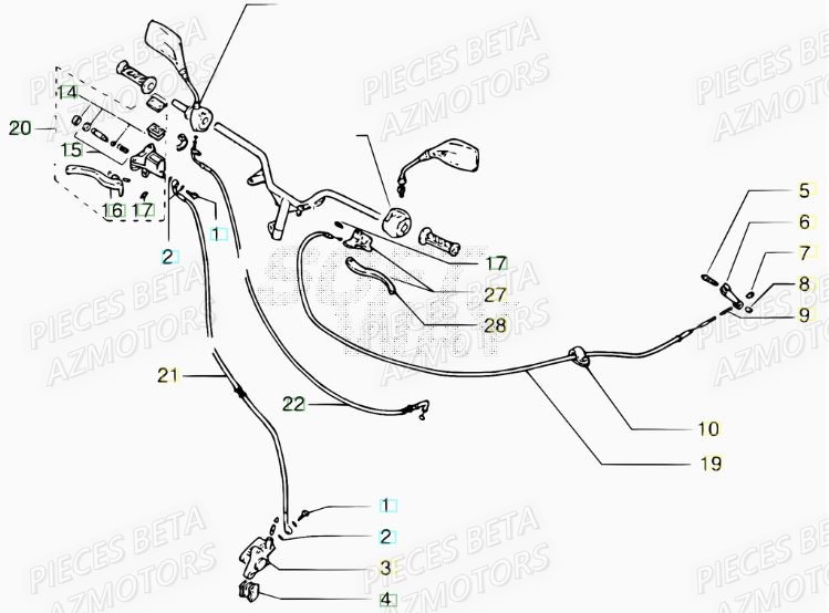 Freins AZMOTORS PiÃ¨ces Scooter 50 ARK AIR 2007-2011