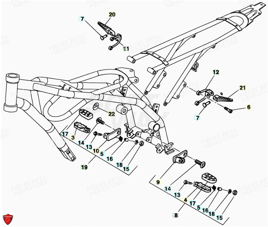 Accessoires Du Chassis AZMOTORS PiÃ¨ces Alp 200cc [2008-2011]
