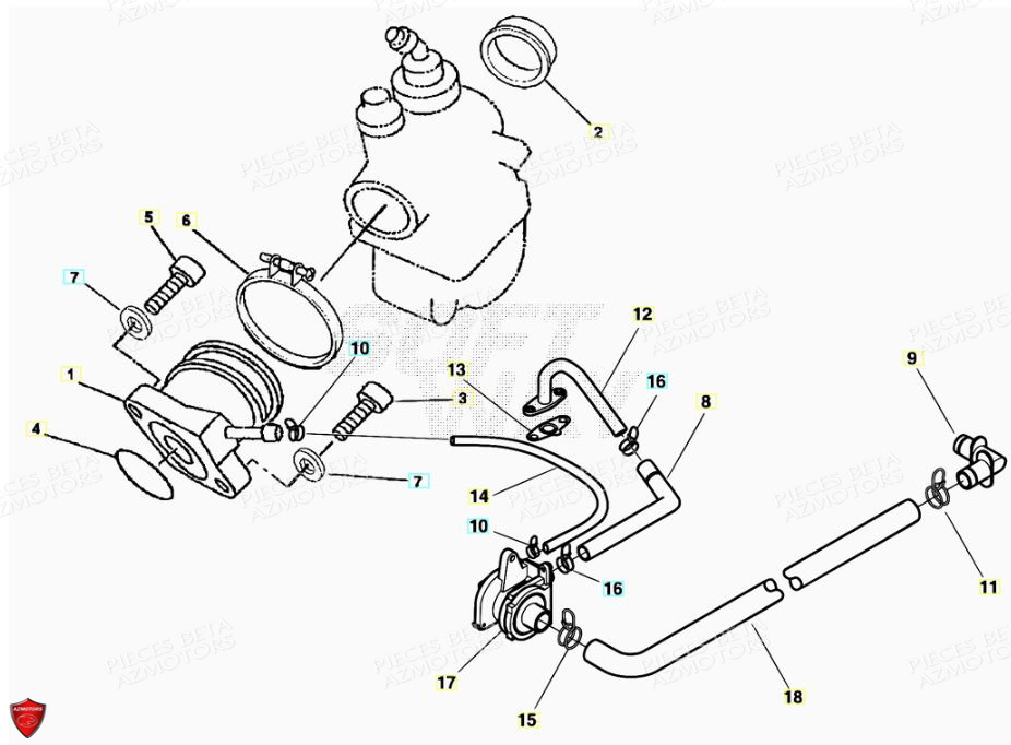 Admission AZMOTORS PiÃ¨ces ALP 125 [2008-2011]