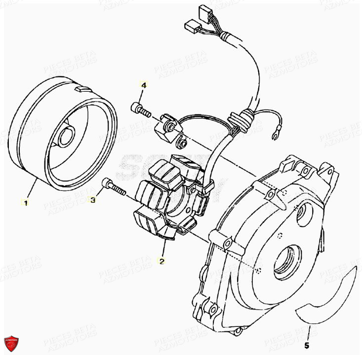 Allumage AZMOTORS PiÃ¨ces ALP 125 [2008-2011]