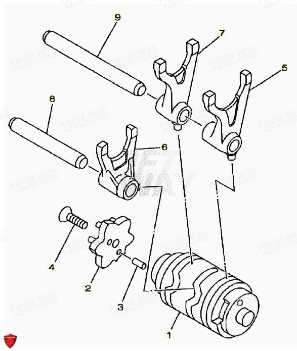 Arbre A Came AZMOTORS PiÃ¨ces ALP 125 [2008-2011]