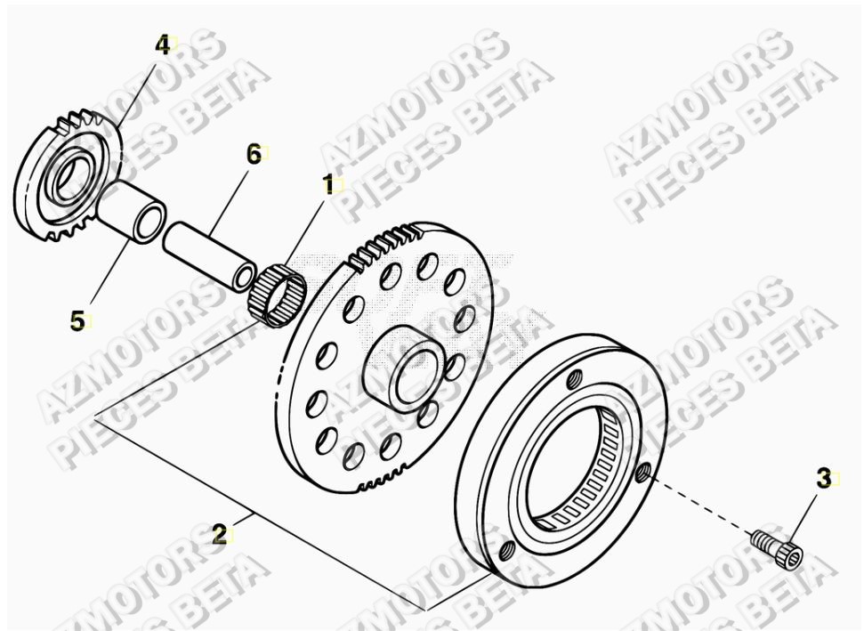 Roue Libre AZMOTORS PiÃ¨ces ALP 200 [2016-2017]