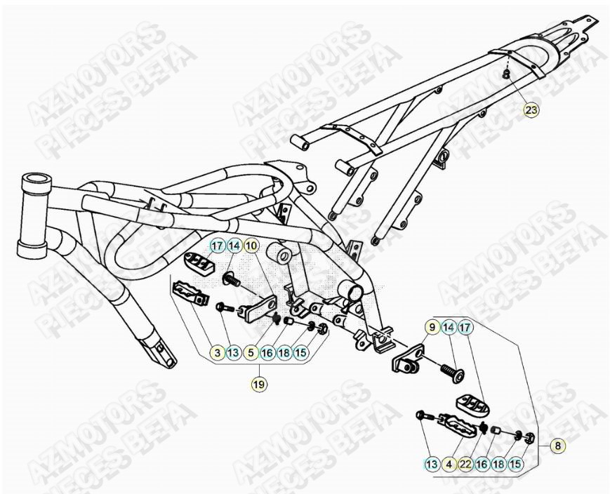 Accessoires Du Chassis AZMOTORS PiÃ¨ces ALP 200 [2020]