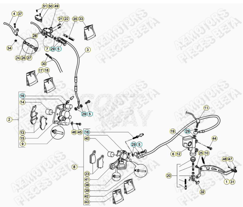 Freins AZMOTORS PiÃ¨ces ALP 200 [2020]