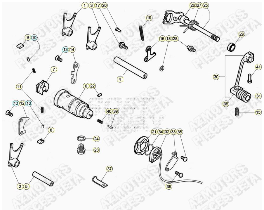 Selecteur De Vitesses AZMOTORS PiÃ¨ces ALP 200 [2020]