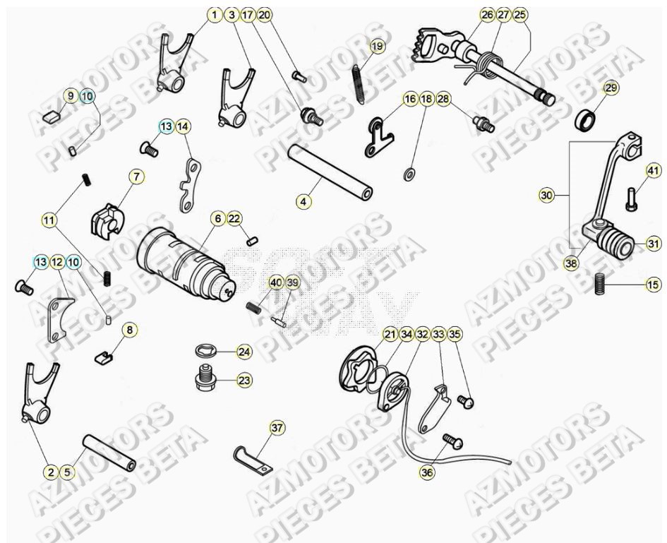 Selecteur De Vitesses AZMOTORS PiÃ¨ces ALP 200 [2021]