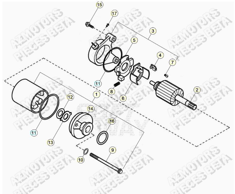 Demarreur AZMOTORS PiÃ¨ces ALP 200 [2022-2023]