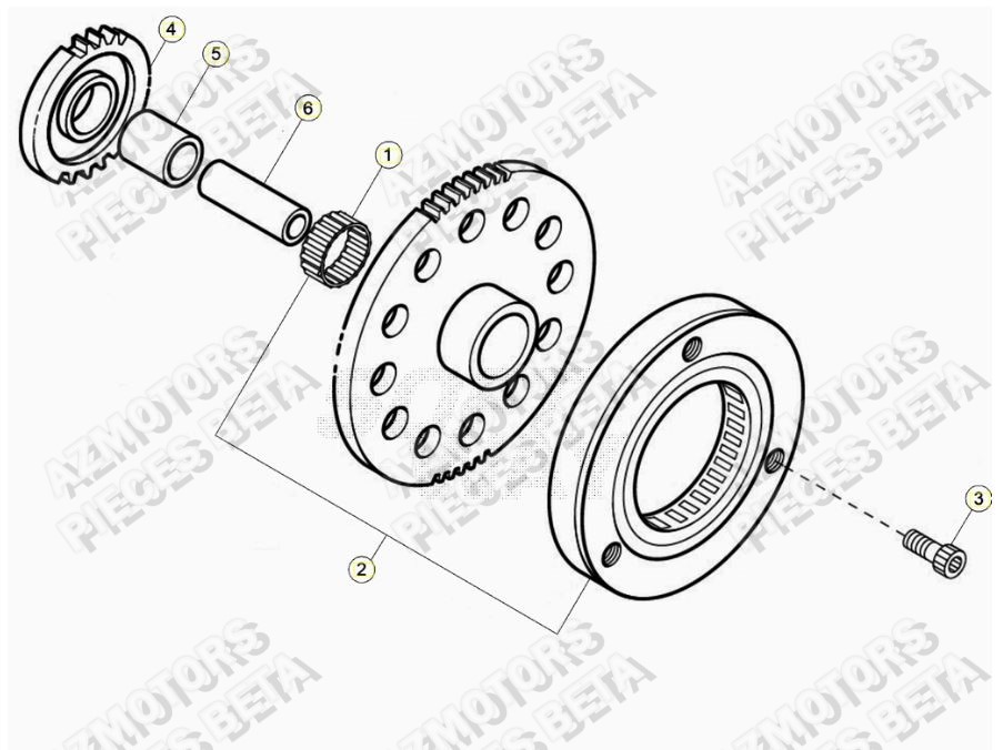 Roue Libre AZMOTORS PiÃ¨ces ALP 200 [2022-2023]
