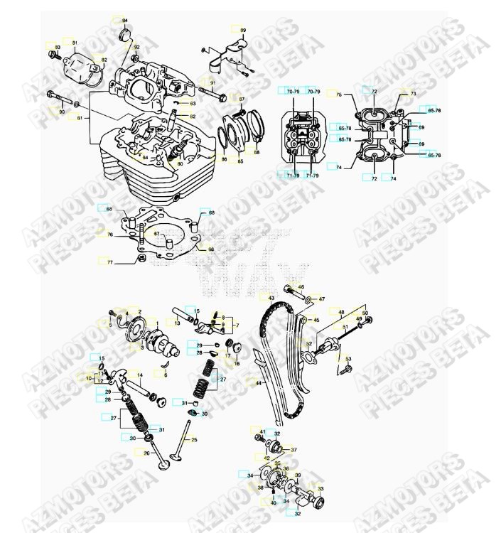 Culasse AZMOTORS PiÃ¨ces ALP 4.0 350cc [2007-2013]