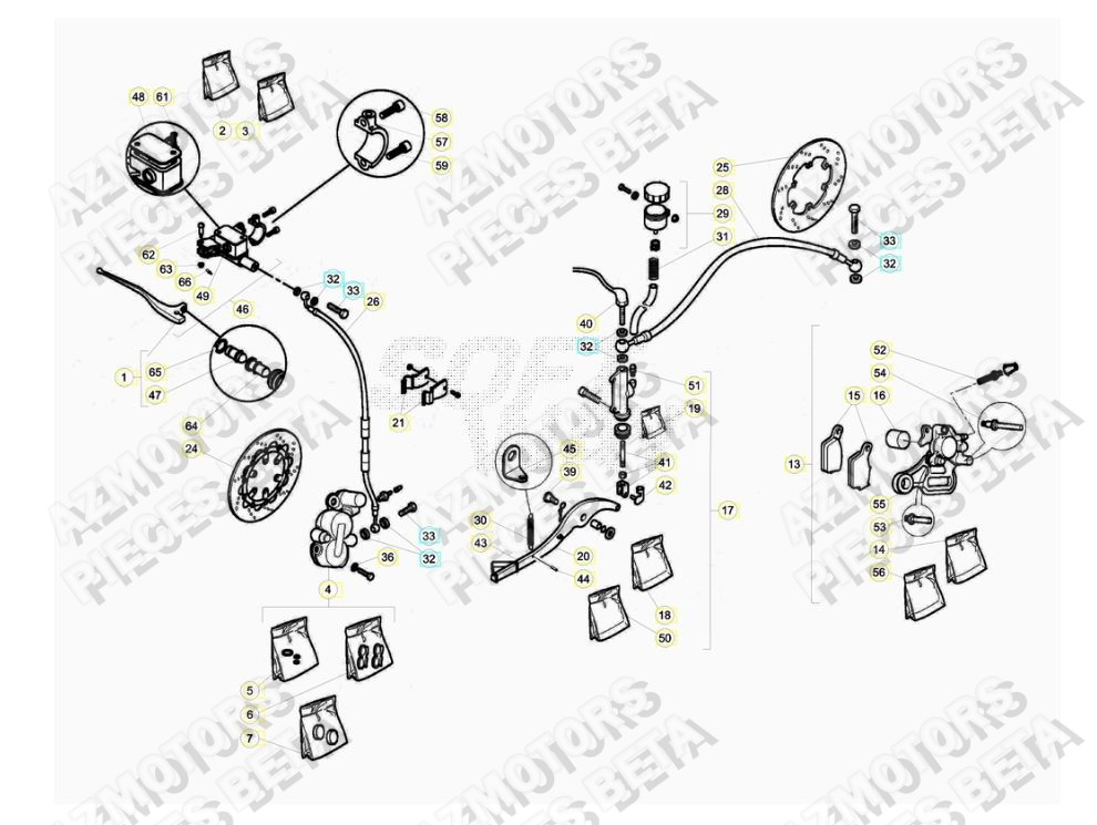 Freins AZMOTORS PiÃ¨ces ALP 4.0 350cc [2016-2017]