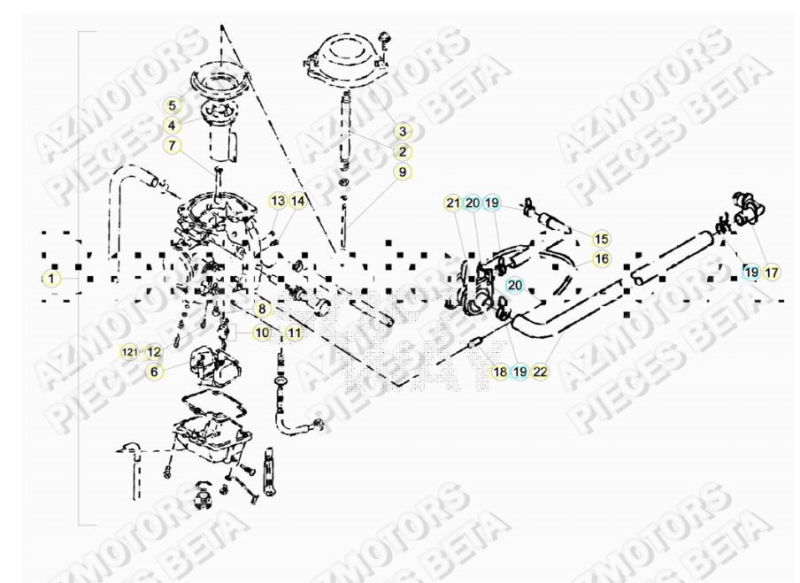 Carburateur AZMOTORS 