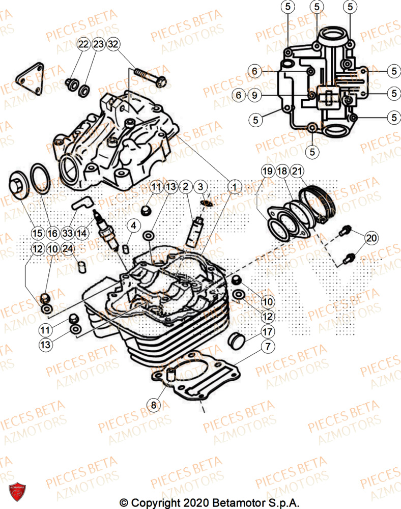 Couvre Culasse AZMOTORS PiÃ¨ces ALP 200 [2024]