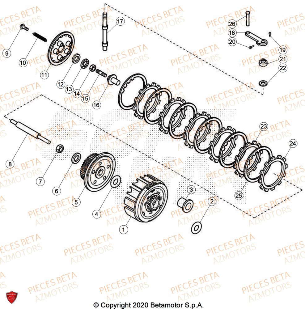 Embrayage AZMOTORS PiÃ¨ces ALP 200 [2024]