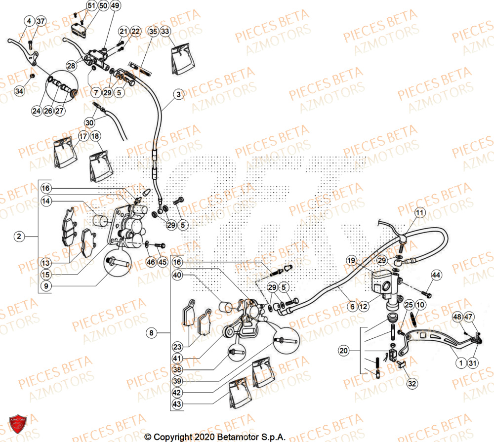 Freins AZMOTORS PiÃ¨ces ALP 200 [2024]
