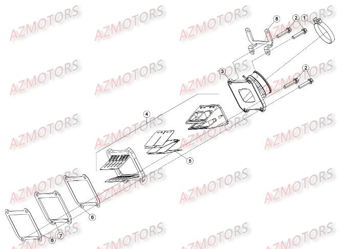 Carter 3 AZMOTORS PiÃ¨ces BETA RR XTRAINER 300 2T - (2015)