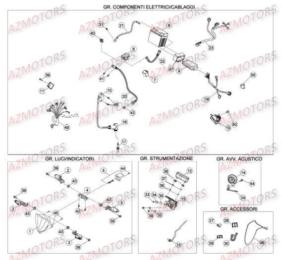 Installation Electrique AZMOTORS PiÃ¨ces BETA RR XTRAINER 300 2T - (2015)