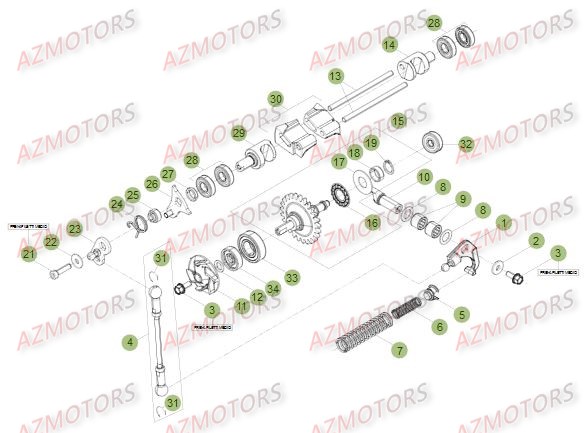 Installation De Refroidissement AZMOTORS PiÃ¨ces BETA RR XTRAINER 300 2T - (2016)