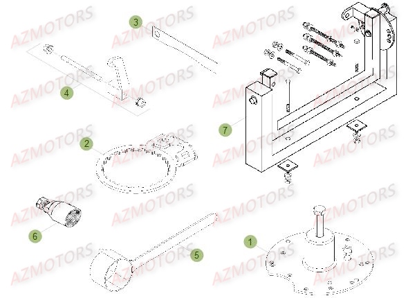 Outils AZMOTORS PiÃ¨ces BETA RR XTRAINER 300 2T - (2017)