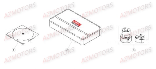 Outils Speciaux AZMOTORS PiÃ¨ces BETA RR XTRAINER 300 2T - (2017)