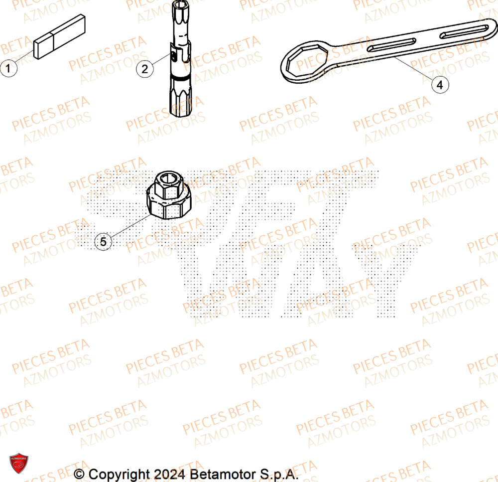 Outils AZMOTORS Pieces BETA CROSS RX 450 4T - (2026)