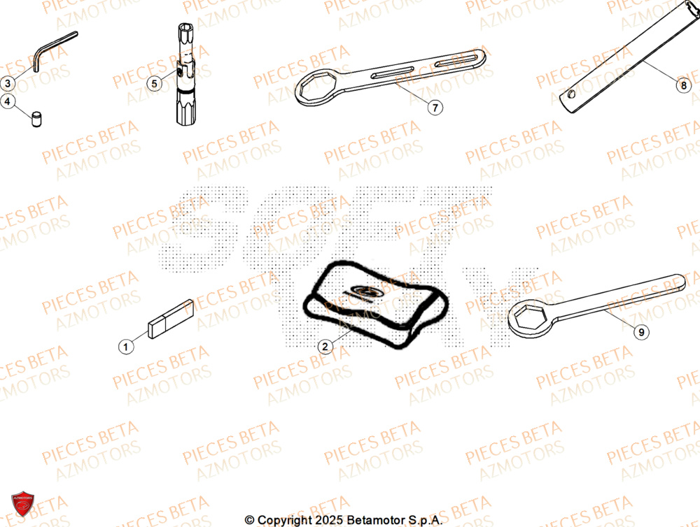 Manuel AZMOTORS Pieces BETA ENDURO RR 430 4T X-PRO - (2026)