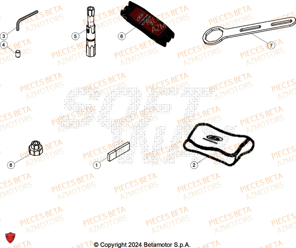 Outils AZMOTORS Pieces BETA ENDURO RR 390 4T RACE/EURO 5+ - (2025)

