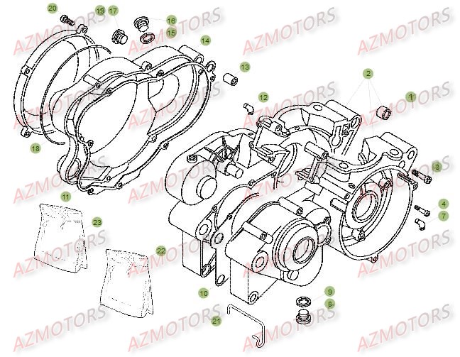 Carter AZMOTORS PiÃ¨ces BETA EVO-125 2T - [2016]