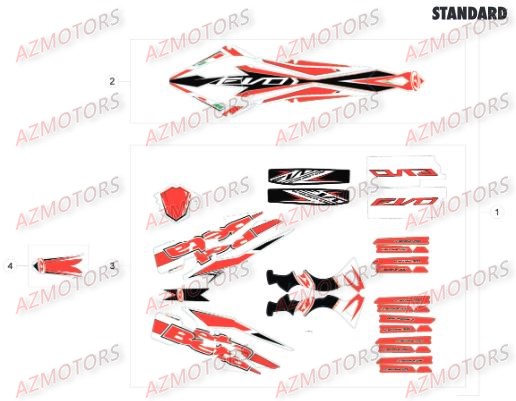 Deco AZMOTORS PiÃ¨ces BETA EVO-125 2T - [2016]