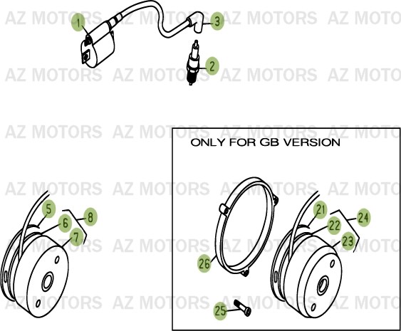 Allumage AZMOTORS PiÃ¨ces BETA EVO-200 2T - [2013]