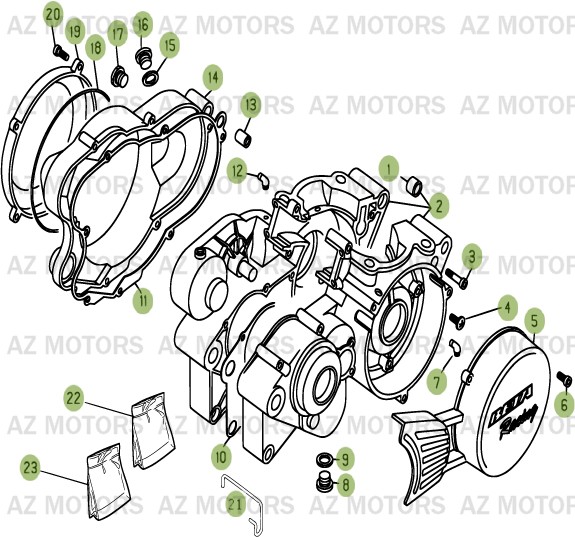 Carter AZMOTORS PiÃ¨ces BETA EVO-200 2T - [2013]