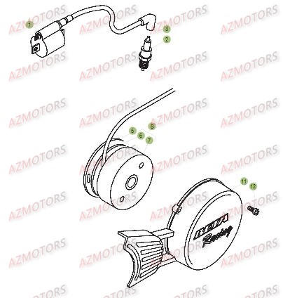 Allumage AZMOTORS PiÃ¨ces BETA EVO-200 2T - [2015]